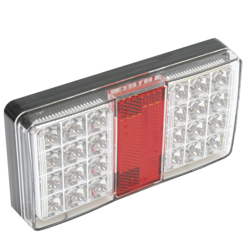 Světlo zadní LED,3 komory 12/24V, čirý kryt