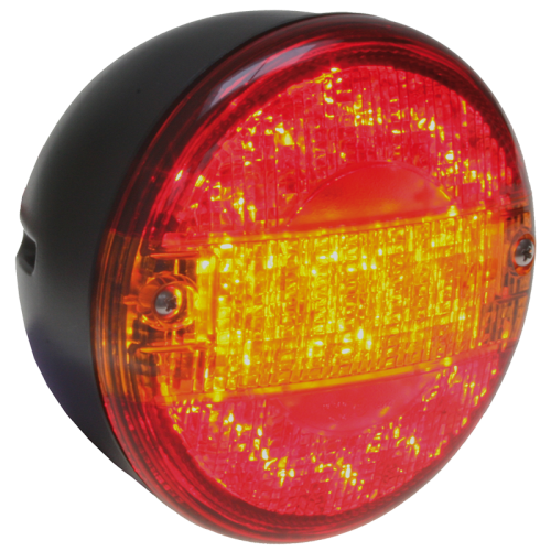 Světlo zadní kulaté 3komorové LED 24V - 6,5W