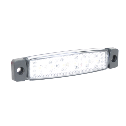 Pozička bílá LED 96x20mm 6diod 12/24V