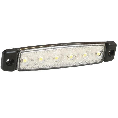 Pozička bílá LED 96x20mm 6diod 24V