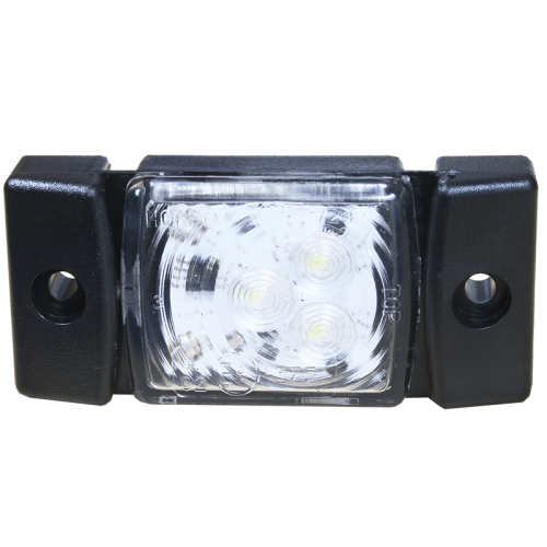 Pozička bílá 12/24V LED vodorov.montáž