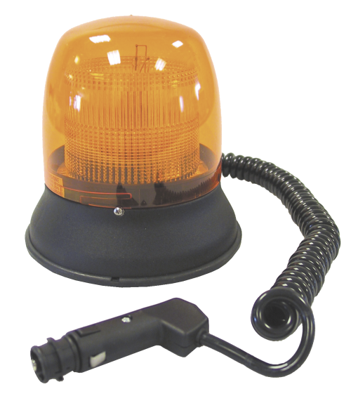 Maják zábleskový 9V- 32V - COBO - dvojitý záblesk oranžový, magnetické upevnění