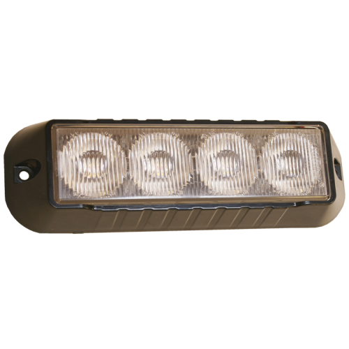 Světlo výstražné LED 12 - 24V, 4 LED, 147x45x24,7mm, oranžové
