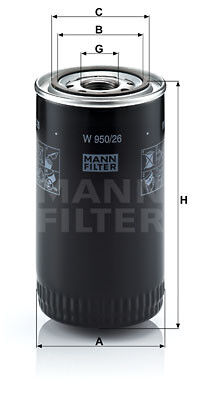Filtr olejový DAF 45LF/AVIA AD/D 65-100, IVECO