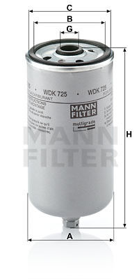 Filtr palivový, MAN F2000, F90, F90 UNTERFLUR, FOC, G, G90, HOCL, L2000