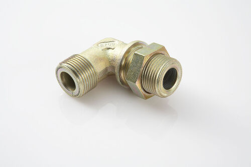Šroubení L M22 x 1,5 / M22 x 1,5 s maticí pro upevnění