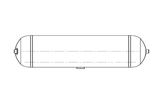 Vzduchojem 40l / 310 x 630 / 12,5 bar, Alu