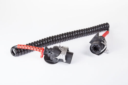 Kabel přípojný spirálový EBS 7pól/4m ADR